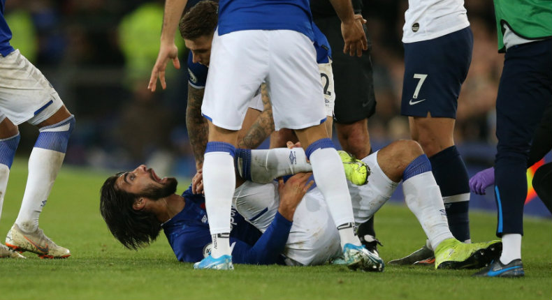 André Gomes fue fracturado por Son en el Everton vs Tottenham