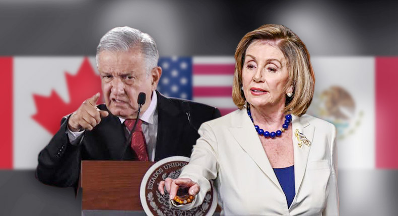 AMLO «presiona» a Nancy Pelosi para aprobar el T-MEC