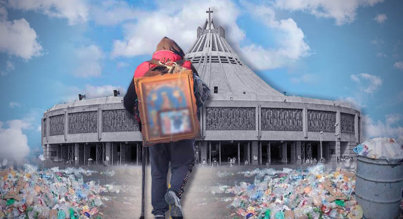 Mandas contra basura en la Basílica; recompensan a peregrinos con conciencia