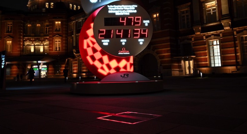 El reloj de los Juegos Olímpicos de Tokio arrancó de nuevo