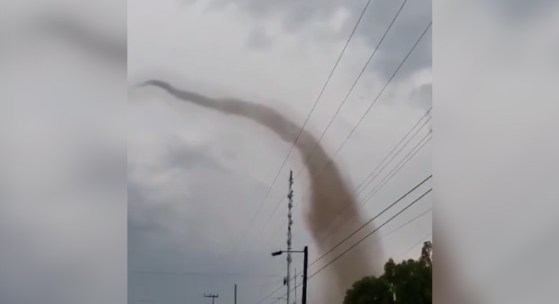 Tornado en Hidalgo sorprende a la población