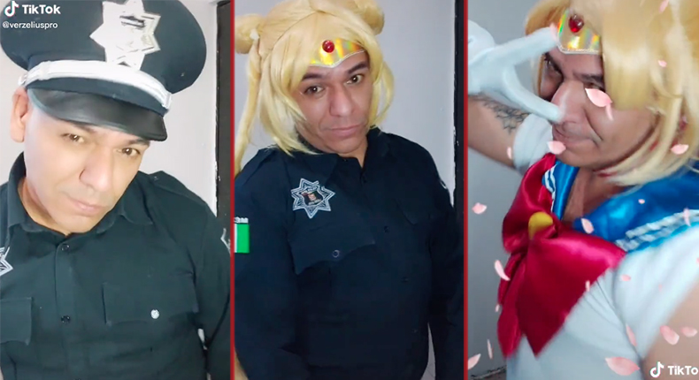 De policía municipal a Sailor Moon en TikTok