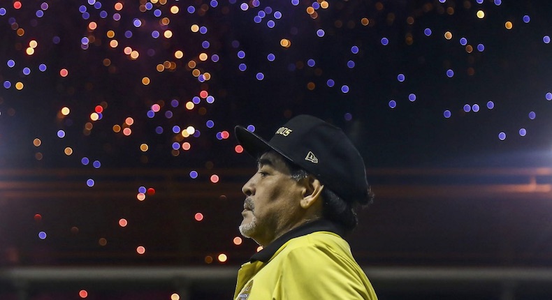 Diego Armando Maradona sube al sexto piso este 30 de octubre