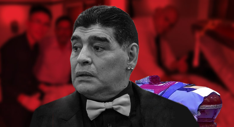 Fotos del cadáver de Maradona indignan al mundo del futbol