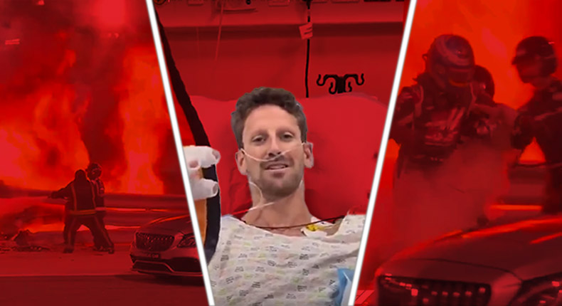 Gracias a estas medidas de seguridad, el piloto Romain Grosjean sobrevive a impresionante accidente