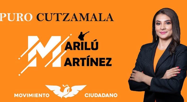 Secuestran a Marilú Martínez, candidata de Movimiento Ciudadano en Cutzamala, Guerrero