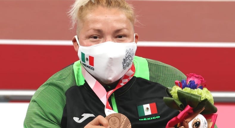¡Orgullo mexicano!  Rosa María Guerrero triunfa en lanzamiento de disco y gana medalla de bronce en Paralímpicos de Tokio 2020