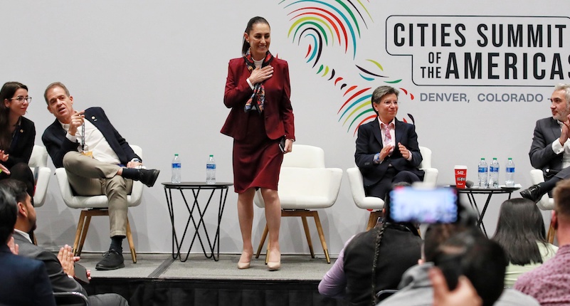 Sheinbaum habla de movilidad sustentable en Cumbre de Ciudades de las Américas