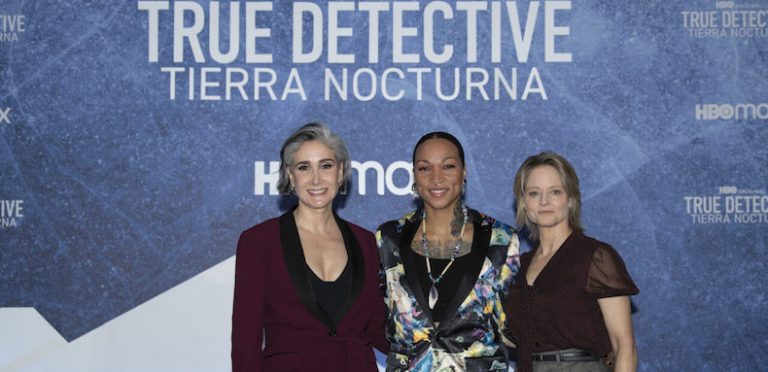 De izquierda a derecha: Issa López, Kali Reis y Jodie Foster.HBO